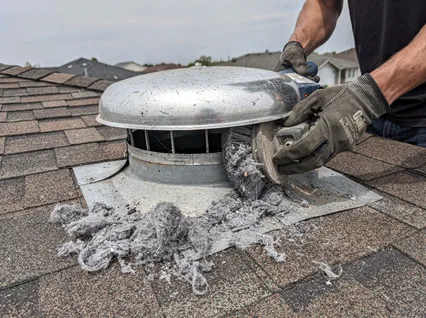 Cleaning Dryer Vent On Roof in Plantation