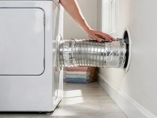 Professional dryer vent hose installation by Plantation Dryer Vent Cleaning in Plantation