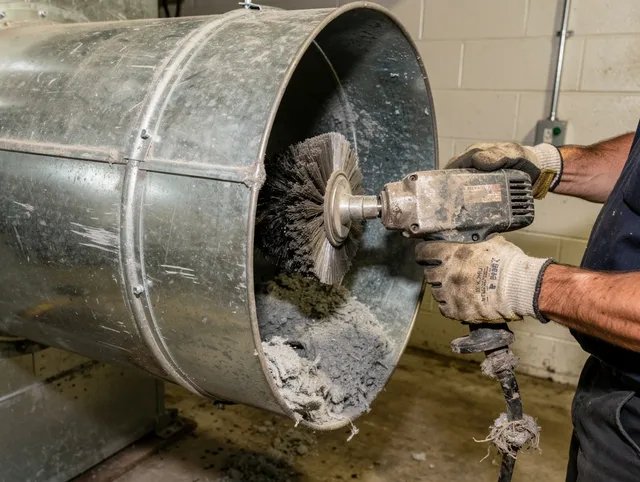 Industrial-grade dryer vent cleaning by Plantation Dryer Vent Cleaning in Plantation