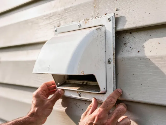 Plantation Dryer Vent Cleaning technician delivering thorough residential dryer vent cleaning service in Plantation
